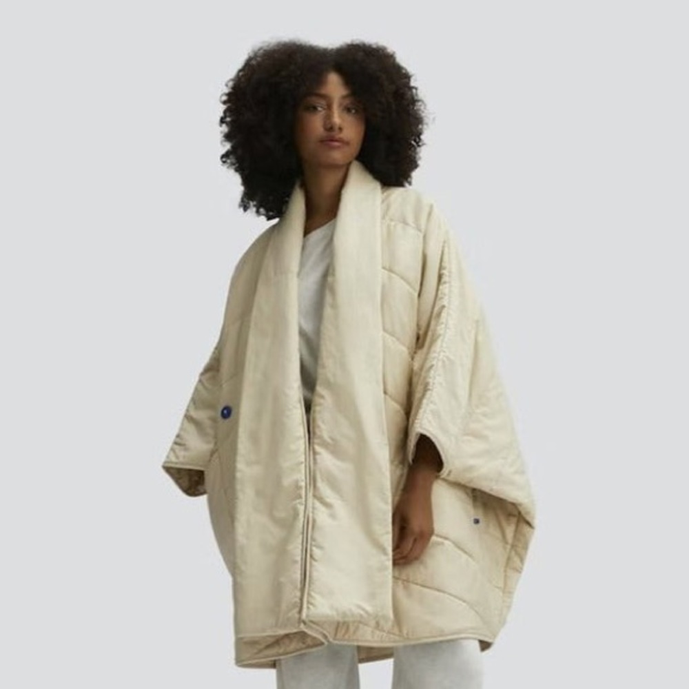 Casper Snoozewear Blanket Robe in Oat Milk Size Small